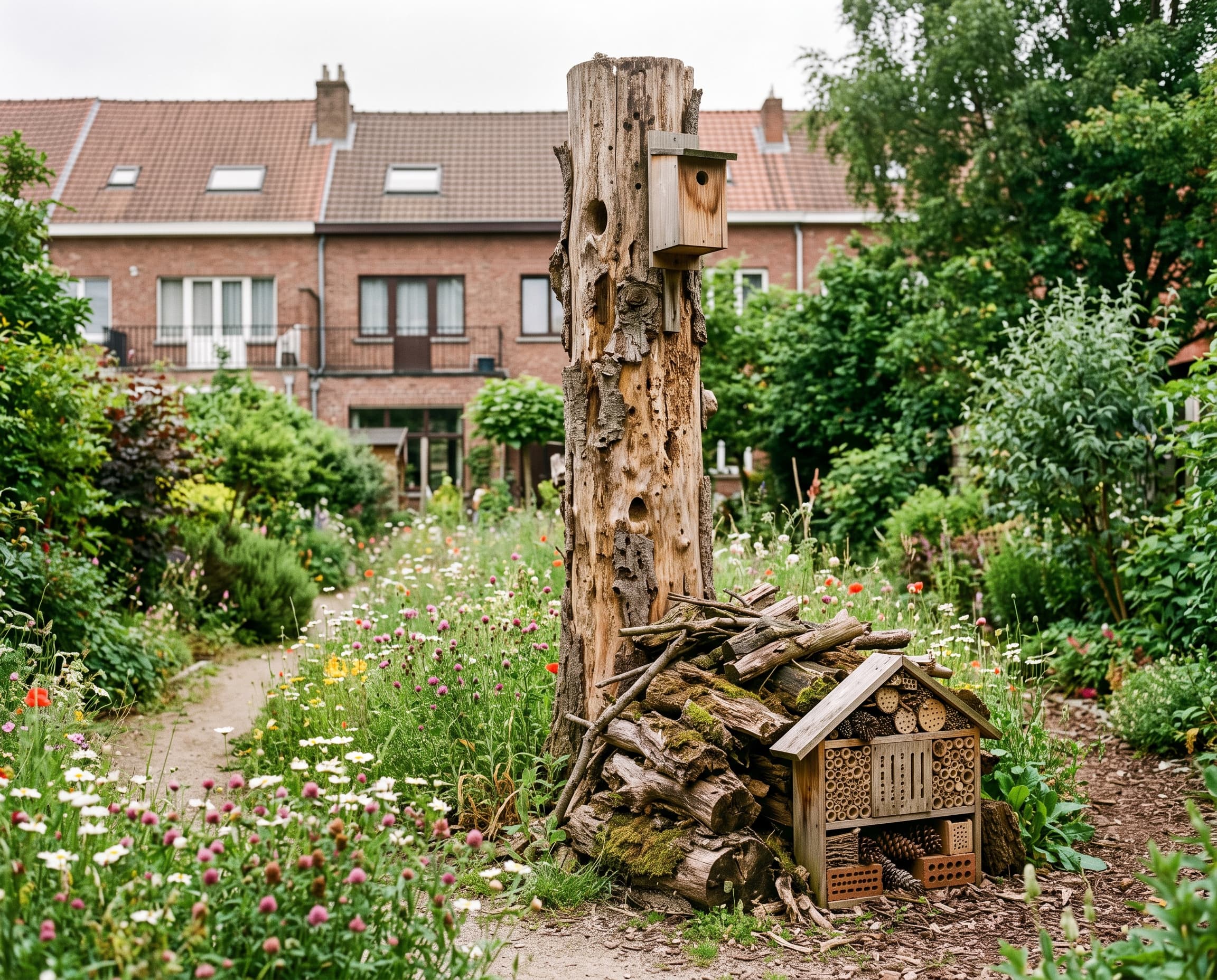 Gestion écologique : arbre-habitat et biodiversité dans un jardin luxembourgeois par Houppier